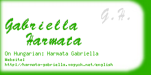 gabriella harmata business card